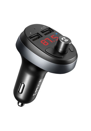Cc-6880 Fm Transmitter 2 Usb Bluetooth 3.1a Siyah Şarj Cihazı