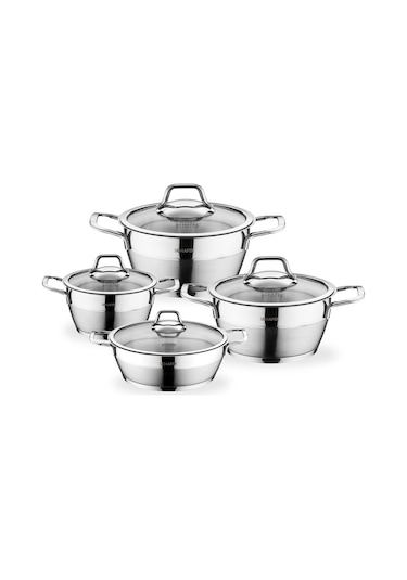 Schafer Vals 8 Parça Çelik Tencere Seti