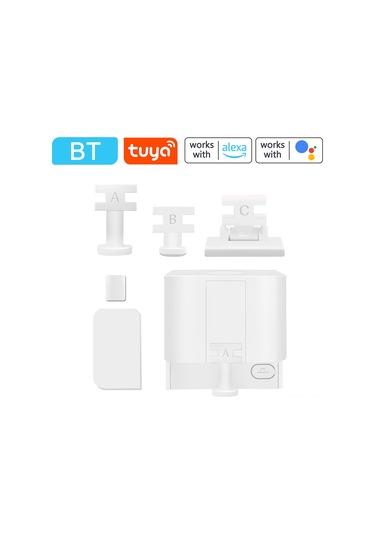 Neevoyu Beyaz Akıllı Parmak Robotu, Tuya Uygulaması İle Sesli Kontrol, Otomatik Açma/kapama, Uzun Basma Özelliği, Bluetooth Ağ Geçidi Gerekiyor