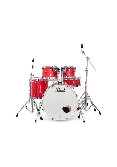 Pearl Dmp905/c899 Decade Maple Matte Racing Red 5 Parça 20b/10t/12t/14f/14s Aksamlı Akustik Davul Seti