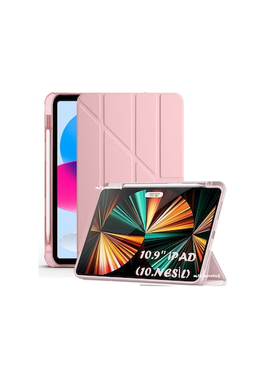 İpad 11 (A16) 2025 10. Nesil 10.9 Kılıf Yumuşak Kalem Bölmeli Akıllı Uyku Modlu Uyumlu a3354