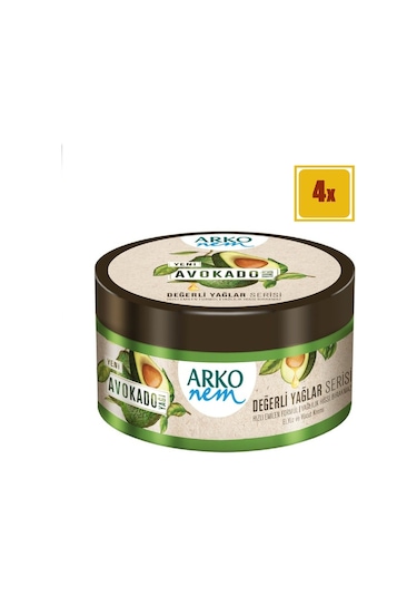 Arko Nem Değerli Yağlar Avokado Özlü Krem 250 ML x 4