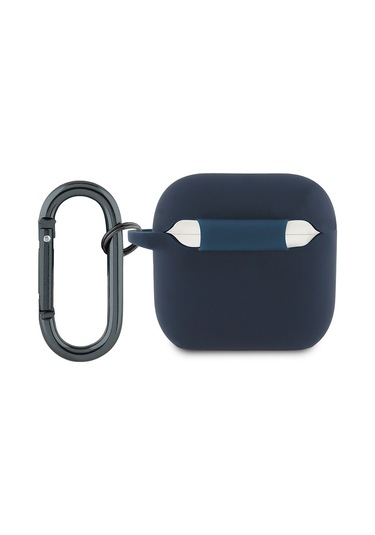 Airpods Uyumlu 4 Kılıf Redbull Lisanslı Baskı Logolu Askı Aparatlı Silikon Kapak Lacivert