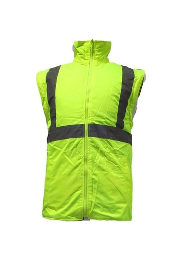 Junıor Jn1003 Fosforlu Oxford 5+1 İçi Çıkmalı Parka Sarı M Beden Lacivert-Sarı