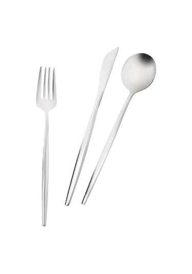 Karaca Orion 30 Parça 6 Kişilik Çatal Kaşık Bıçak Takımı Platin