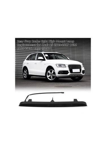 Mufunye Audi Q5 2009-2017 Arka Durdurma Fren Lambası, Siyah Abs, Oem 8r0945097/8r0945097a, Yüksek Konumlu, Sol-sağ Farkı Yok