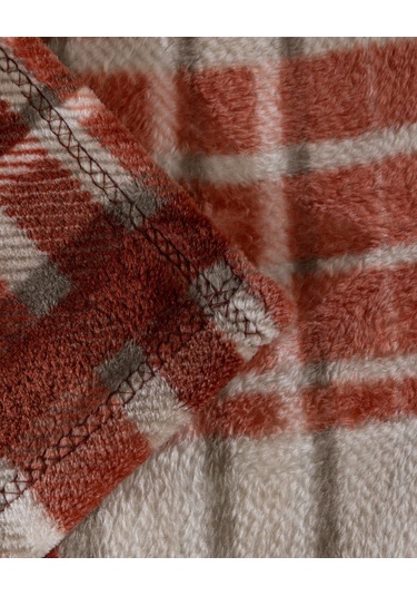 Fravonne Çift Kişilik Welsoft Baskılı Battaniye - Kahverengi 8684427292150 Toprak