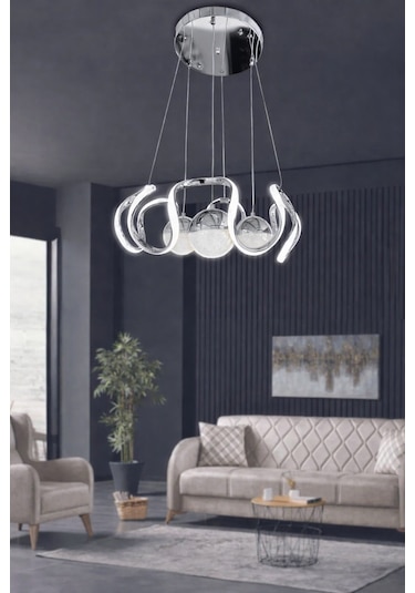 Arya Xl 3 Top Modern Sarıt Led Avize Çok Renkli