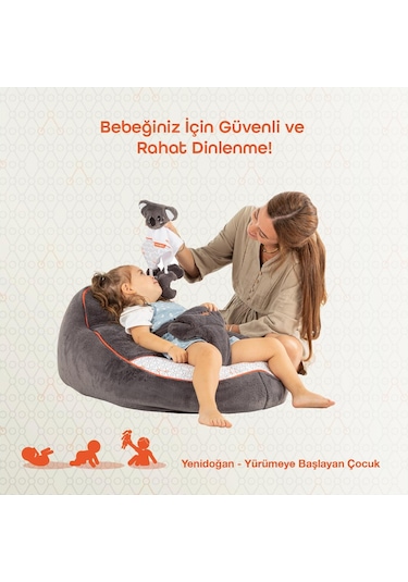 Gezenbebe Comfy Dolgulu Bebek Pufu 001