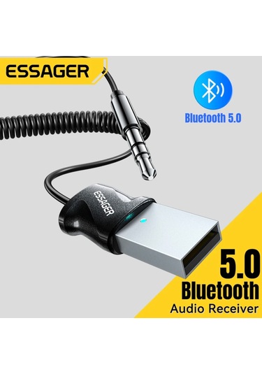 Bluetooth 5.0 Aux 3.5 Mm Araç Kiti Yeni Nesil Şık Hızlı Son Nesil