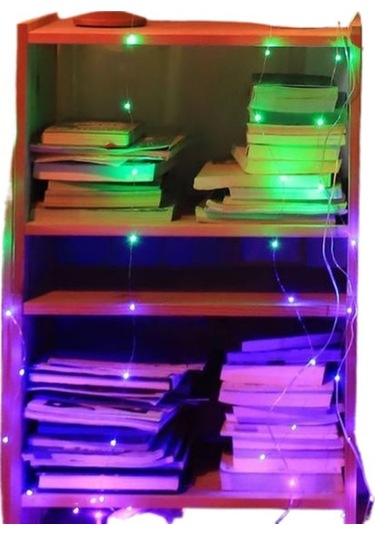 Youtek Yatak Odası Zirve Işık, Perde Dekoratif Led Süpürgesi, Pil Ve Kumanda İle 3m 300 Işık, Gölge Dekorasyon Aleti Beyaz