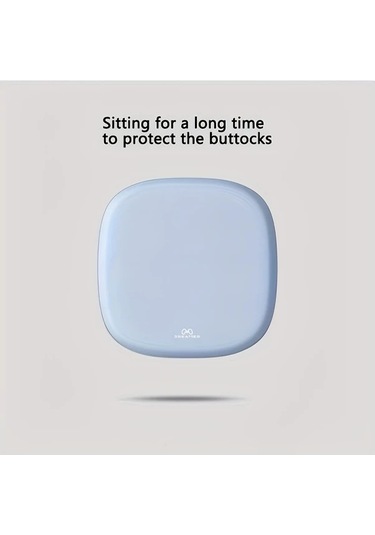 Xuweiwei Ev Ofis Araç İçin Ergonomik Jel Oturma Yastığı Gökyüzü Mavi 10 Saat Rahat Oturma Kalça Basıncını Azaltan Konforlu Polyester Gökyüzü Mavi