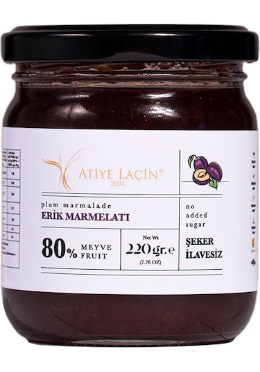 Atiye Laçin Şekersiz Reçel Paketi 3 x 220 G