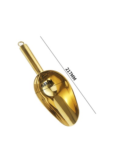 Dianziye Kalın Çelik Buz Kaşığı - Düz Tabanlı, Multifonksiyonel - Pirinç, Şeker, Çay, Tahıl İçin Market Ve Mutfak Kalın, Polished, 5 Numara, Altın Dianziye Kalın Çelik Buz Kaşığı - Düz Tabanlı, Multifonksiyonel - Pirinç, Şeker, Çay, Tahıl İçin Market Ve Mutfak Kalın, Polished, 5 Numara, Altın