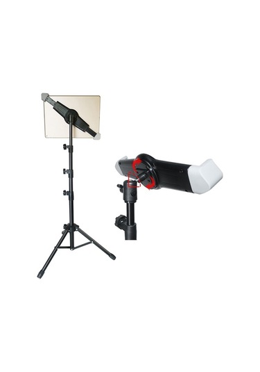 Ebitda Canlı Yayın Video Çekimi İçin 311v23 Geri Çekilebilir Ayarlanabilir Metal Tablet Tripod Standı