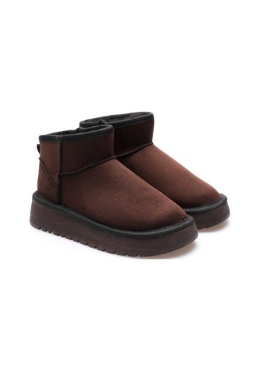 Alina Kadın Acı Kahve Kışlık Kürklü Bot Muhtelif