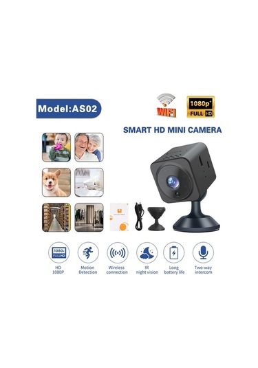 Artfulabode Zamanlı Wifi Wifi Spor Sadece Mini Mekan Kaydı, Kamerası, Kamerası, Kamerası Kablosuz İzleme, İzleme Hd Hareket Görüş Gerçek Gece Döngü Dış Diğer Destekler As02 Algılama, 2.4ghz 1080p Qp Diğer