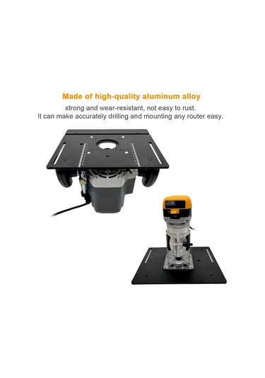 E22800-3 Yönlendirici Tablo Ekleme Plakası Alüminyum Alaşımlı