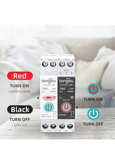 Motion003 1 Adet Tuya Wifi Akıllı Anahtar Kesici 25a Beyaz Kablosuz Uzaktan Kumanda Akıllı