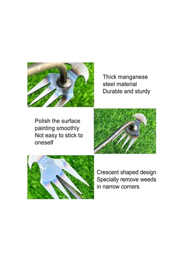 Foxyle Foxyle Weeder, Weed Çekme Aracı, 4 Diş Manganez Çelik Kökün