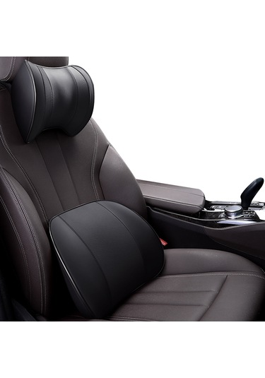 Samdoo Araç Baş Yastığı - Hafızalı Köpük Boyun Desteği - Siyah Renk - Rahat Uyku İçin