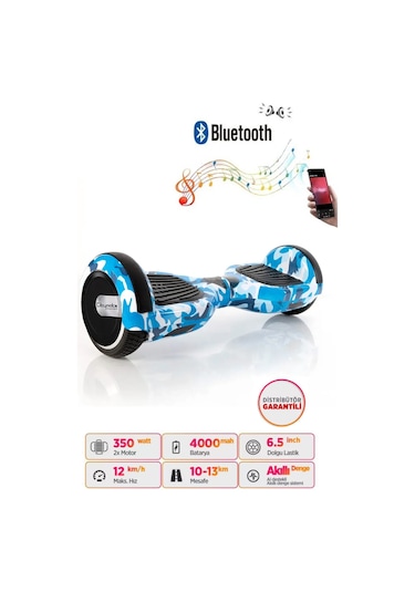 Citymate Hoverboard 6.5 inch Elektrikli Kaykay Scooter Bluetooth Hoparlörlü D03