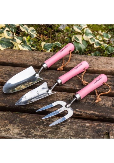 Gardenwind Natural P1729003 Paslanmaz 3Lü Bahçe Seti Dar-Geniş Kü