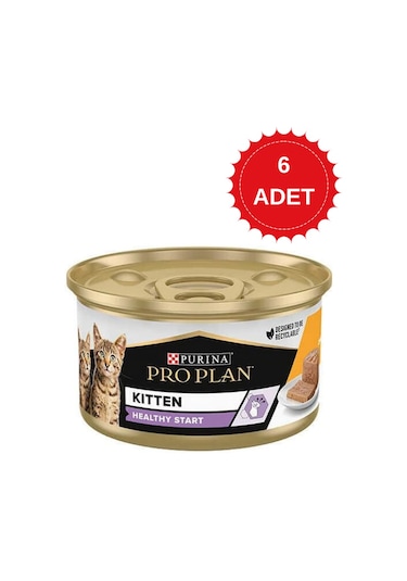 Pro Plan Kitten Healthy Start Tavuklu Yavru Kedi Konservesi 85 Gr X 6 Adet