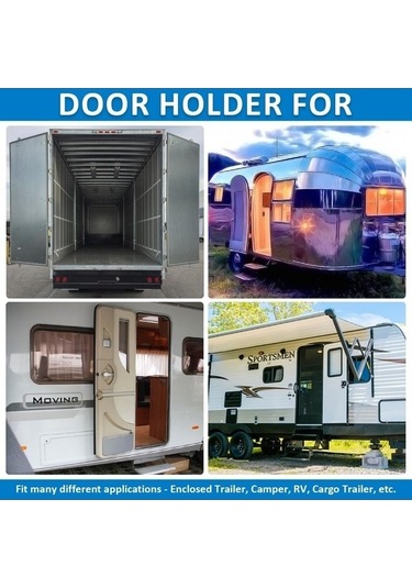 Fastbuy 4 Takım 6 Inç T Tarzı Abs Kapı Mandalı Kilit, Rv Römorku Kapı Tutucu Beyaz