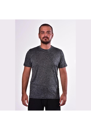Lotto Erkek Gri Düz T-Shirt W1105