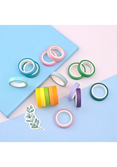 Lemestar Ofis Çalışması Kolaylaştırıcı 40 Renkli Renkli Bant Seti - Dayanıklı Malzeme İle Ofis Kullanıma Uygun