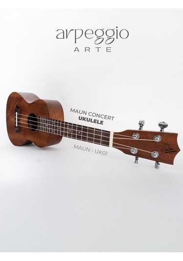 Arpeggio Arte - Maun Uk-01 Ukulele Maun Concert Profesyonel Ukulele - Kılıf Hediyeli Ahşap