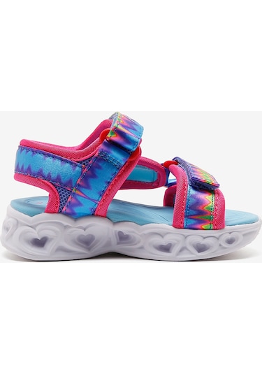 Skechers Heart Lights Sandals Küçük Kız Çocuk Çok Renkli Işıklı Sandalet 302675n Mlt Çok Renkli