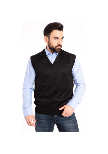 Erkek İnce Yün Triko Örgü Regular Kalıp Baba Süveter 5120 - S