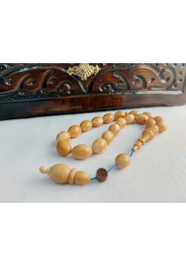 İbrahim Uysal Usta İmzalı Maskot Beyaz Saray Kuka Tesbih 9x12.5