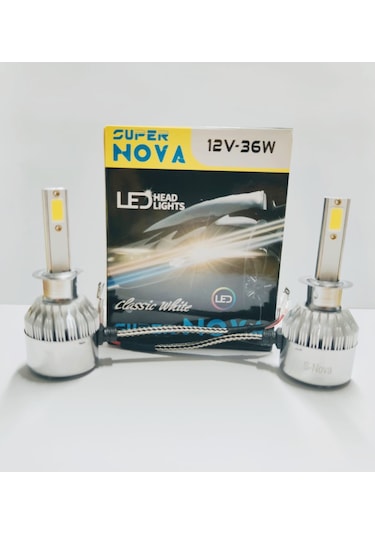 Supernova Buz Mavi H1 Simsek Etkili Zenon Cob Led Xenon Led Headl