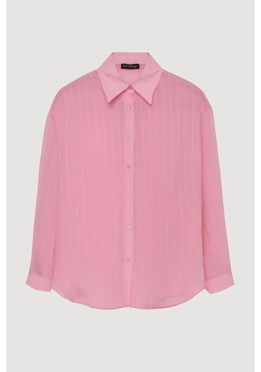Quzu 25ygml00188 Gömlek Pembe Pembe