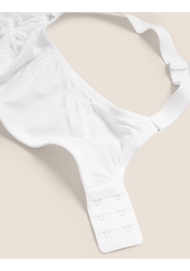 Marks & Spencer Dantel Detaylı Full Cup Sütyen Beyaz