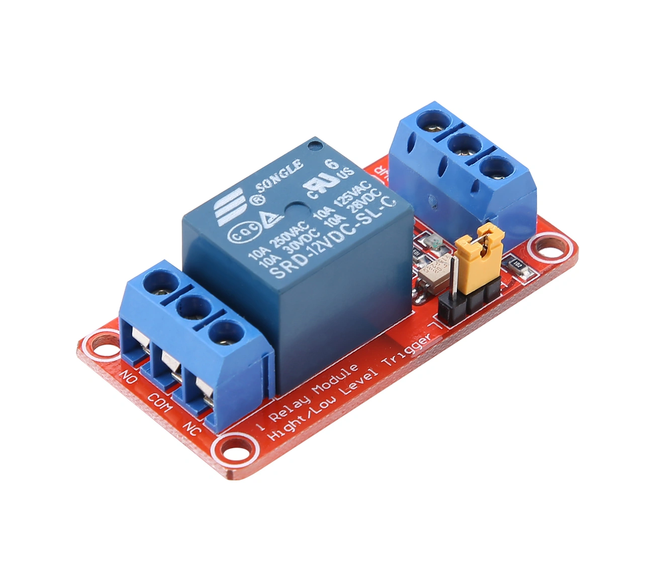 Tenfowee 1 Yollu Röle Modülü - Yüksek/düşük Seviye Tetiklemeli - 12v - Fotokoppler İzolasyonlu - Kararlı Performans