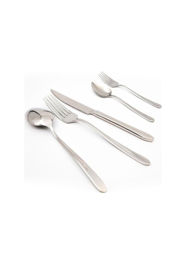 Bellini 84 Parça Marmaris Çatal Kaşık Bıçak Seti Gümüş