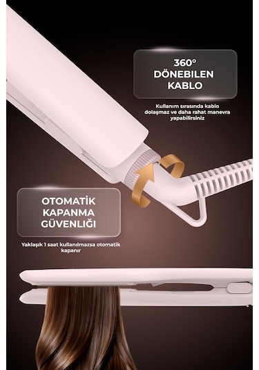 Ks-709 Saç Düzleştirici Profesyonel Seramik Keratin Plakalı