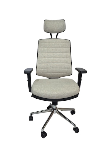 Kaya Ofis Jasper Pro Fabric Krom 140 Kg Kapasiteli Krem
