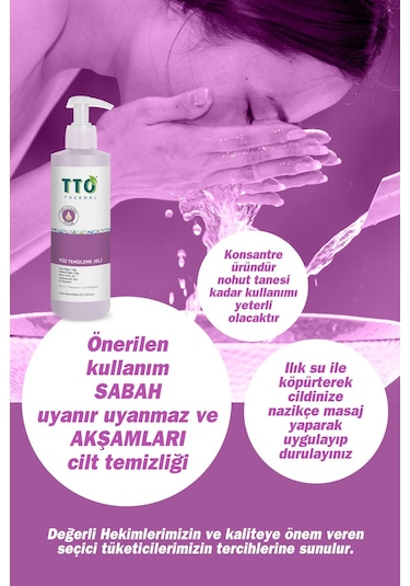 Tto Yağlı ve Karma Ciltler için Yüz Temizleme Jeli 2 x 200 ML