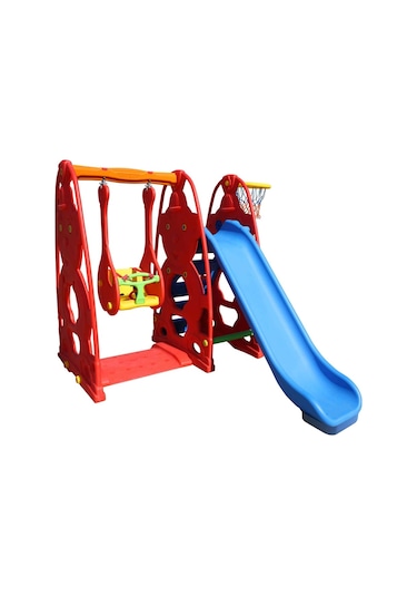 St 9060 A King Kids Sevimli Teddy Kaydıraklı Salıncak Set A