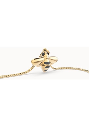 Chocli 18 Ayar Altın Kaplama Arı Kolye