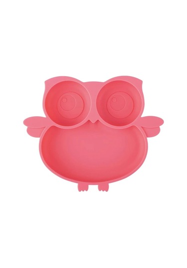 Teltree Yapışkan Tabanlı Baykuş Desenli Bebek Yemek Kabı - Mikrodalga Ve Bulaşık Makinesi Güvenli 112 Karakter