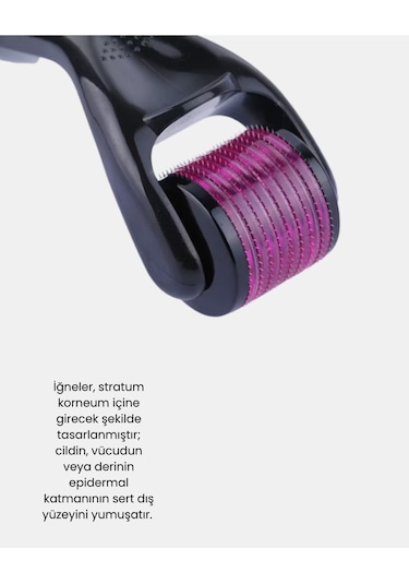 Derma Roller Titanyum İğneli Cilt Yenileyici Akne Ve Kırışıklık Karşıtı