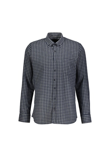Finesuits Erkek Flanel Gömlek 2422204006.flcdr Lacivert
