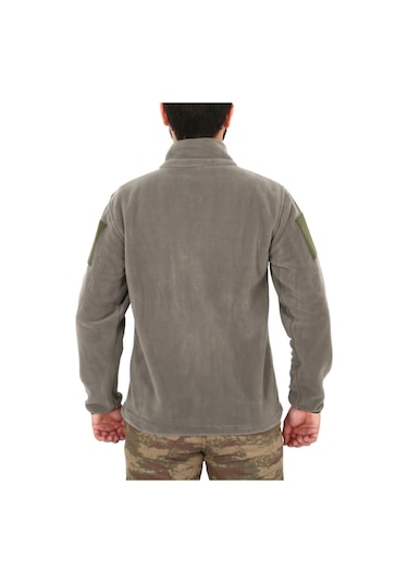 Askeri Taktik Polar Mont - Hırka Açık Haki Antrasit Asker Poları Yeşil