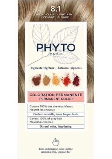 Phyto Phytocolor Bitkisel Saç Boyası - 8.1 Küllü Sarı